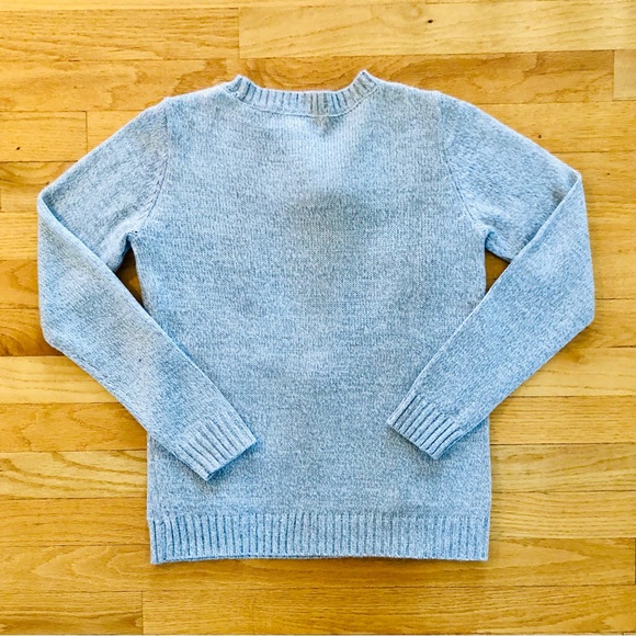 Karen Scott gray holiday bear sweater size PP / 2P - Picture 2 of 8